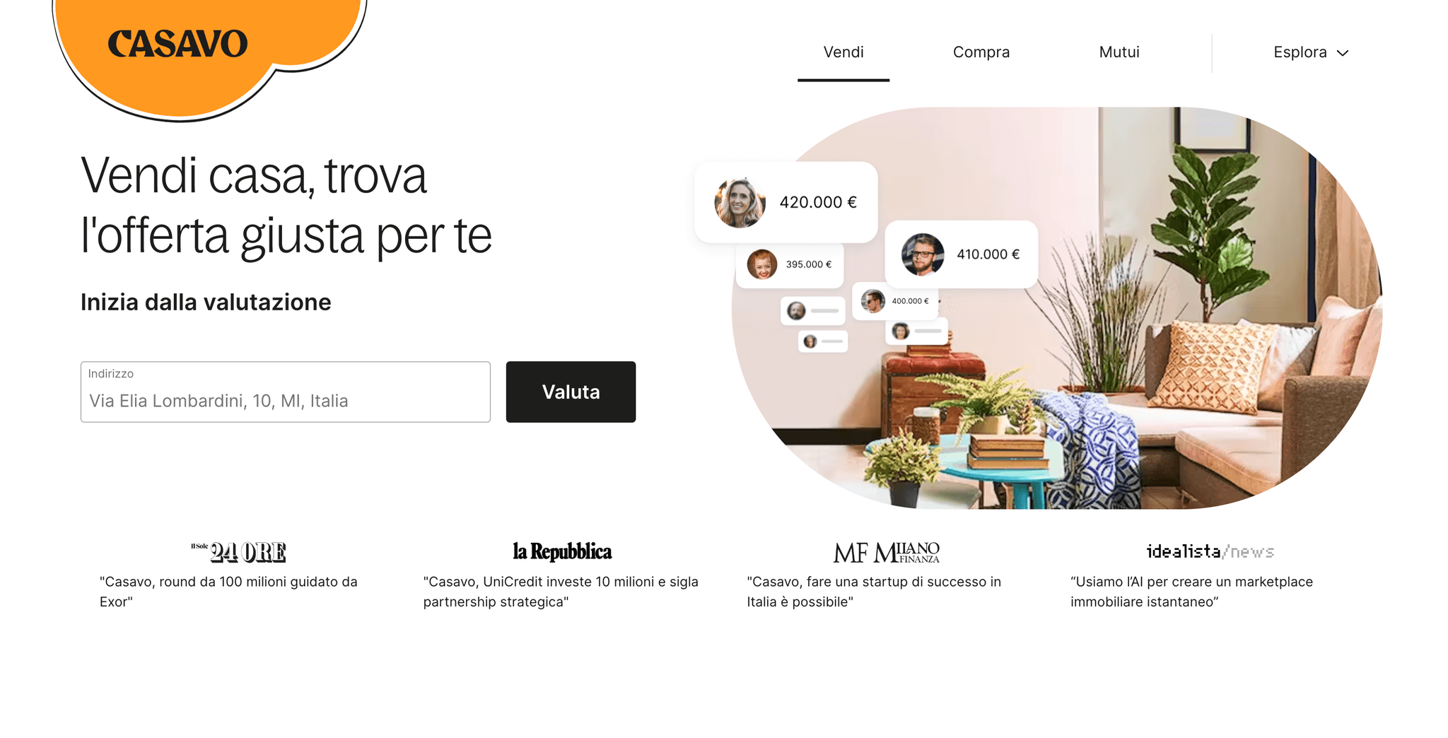 Casavo Real Estate chooses React Bricks