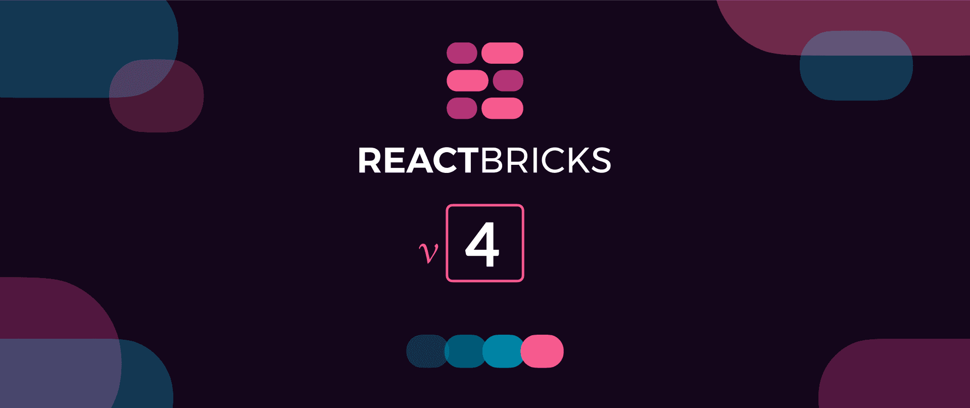 Announcement of the release of React Bricks V4